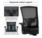 Ergonomic High Back Computer Desk Chair for Heavy People with 2D Adjustable Waist Support and Heavy Duty Metal Base Mesh Chair, Black, Big and Tall Office Chair